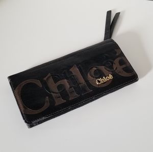 CHLOÉ Long Leather Flap Wallet